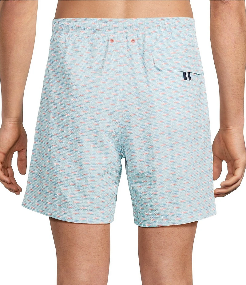 Cremieux Geo Fish 6#double; Swim Trunks