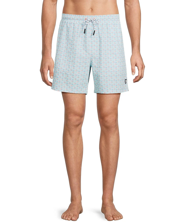 Cremieux Geo Fish 6#double; Swim Trunks