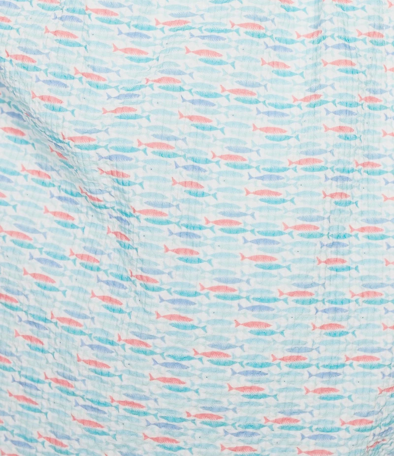 Cremieux Geo Fish 6#double; Swim Trunks