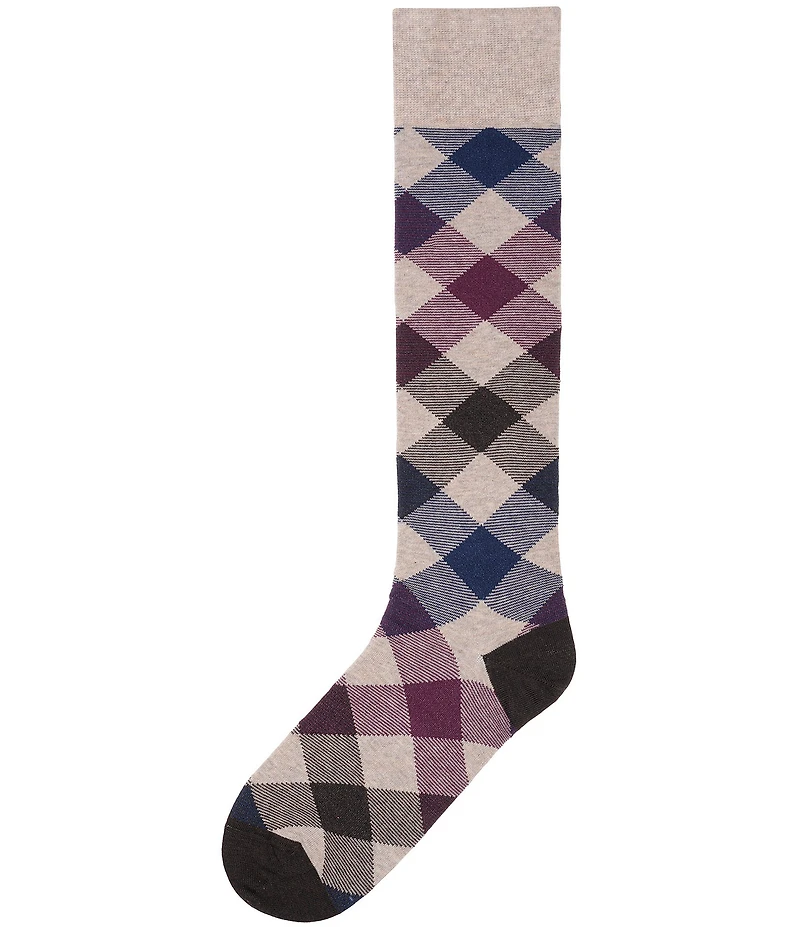 Cremieux Harlow Plaid Over-The-Calf Dress Socks