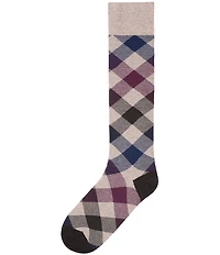Cremieux Harlow Plaid Over-The-Calf Dress Socks