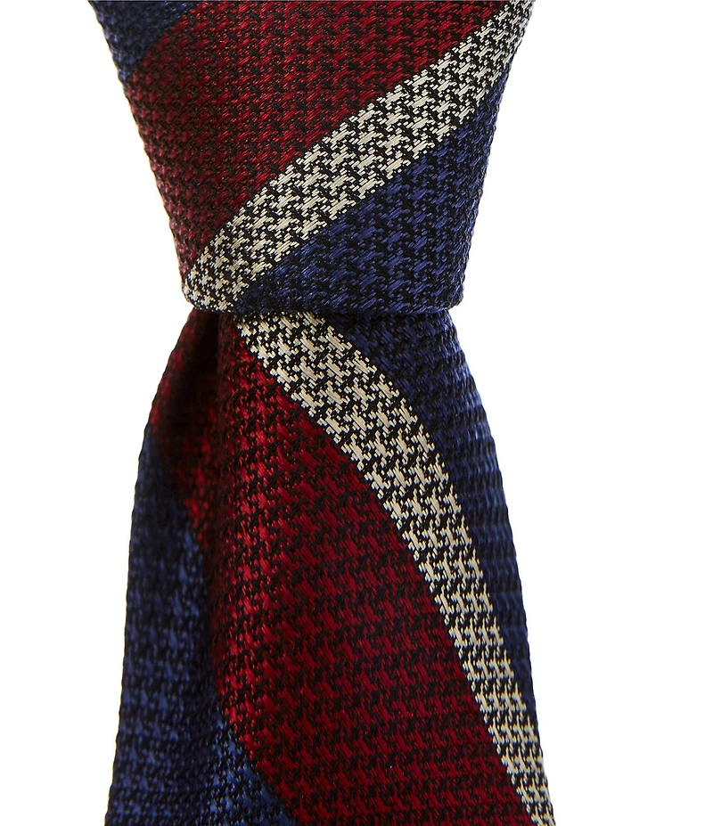 Cremieux Harvey Stripe 3 1/8#double; Silk Tie