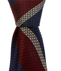 Cremieux Harvey Stripe 3 1/8#double; Silk Tie