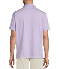 Cremieux Heather Short Sleeve Solid Polo Shirt