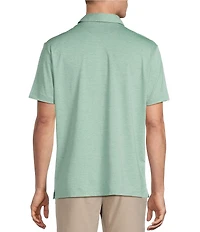 Cremieux Heather Short Sleeve Solid Polo Shirt