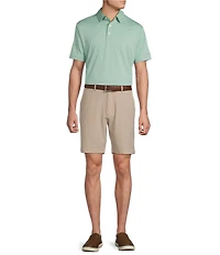 Cremieux Heather Short Sleeve Solid Polo Shirt