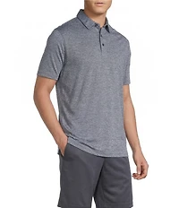 Cremieux Heather Short Sleeve Solid Polo Shirt