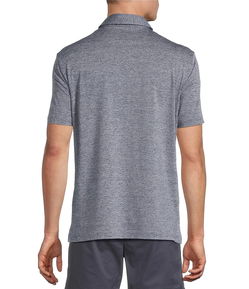 Cremieux Heather Short Sleeve Solid Polo Shirt