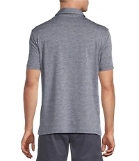 Cremieux Heather Short Sleeve Solid Polo Shirt