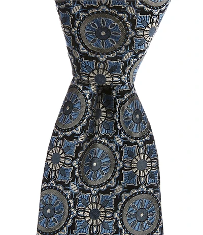 Cremieux High Grand Medallion 3 3/8#double; Woven Silk Tie