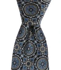 Cremieux High Grand Medallion 3 3/8#double; Woven Silk Tie