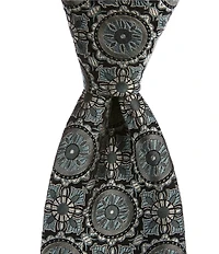 Cremieux High Grand Medallion 3 3/8#double; Woven Silk Tie