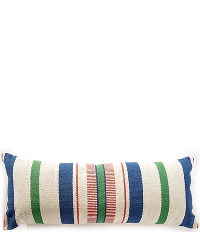 Cremieux Hudson Woven Striped Lumbar Pillow