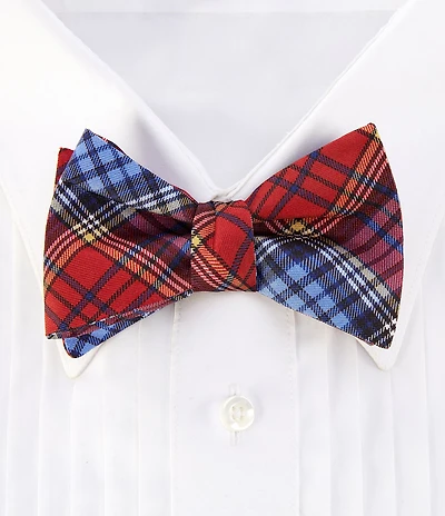 Cremieux Jasper Plaid Silk Bow Tie