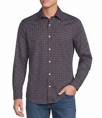 Cremieux Jeans Premium Diamond Print Long Sleeve Woven Shirt