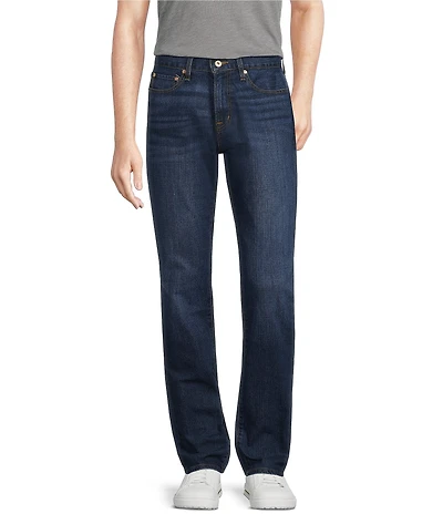 Cremieux Premium Denim Relaxed Straight Fit Medium Wash Stretch Jeans