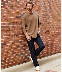 Cremieux Premium Denim Relaxed Straight Fit Dark Wash Stretch Jeans