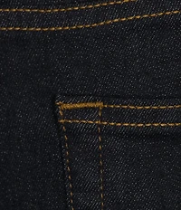 Cremieux Premium Denim Relaxed Straight Fit Dark Wash Stretch Jeans