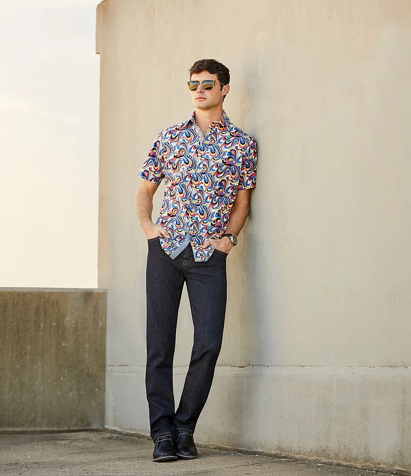 Cremieux Premium Denim Straight Fit Dark Wash Stretch Jeans