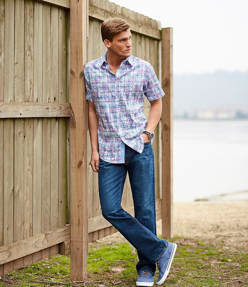 Cremieux Premium Denim Straight Fit Med Wash Stretch Jeans