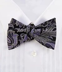 Cremieux Jonah Paisley Printed Silk Bow Tie