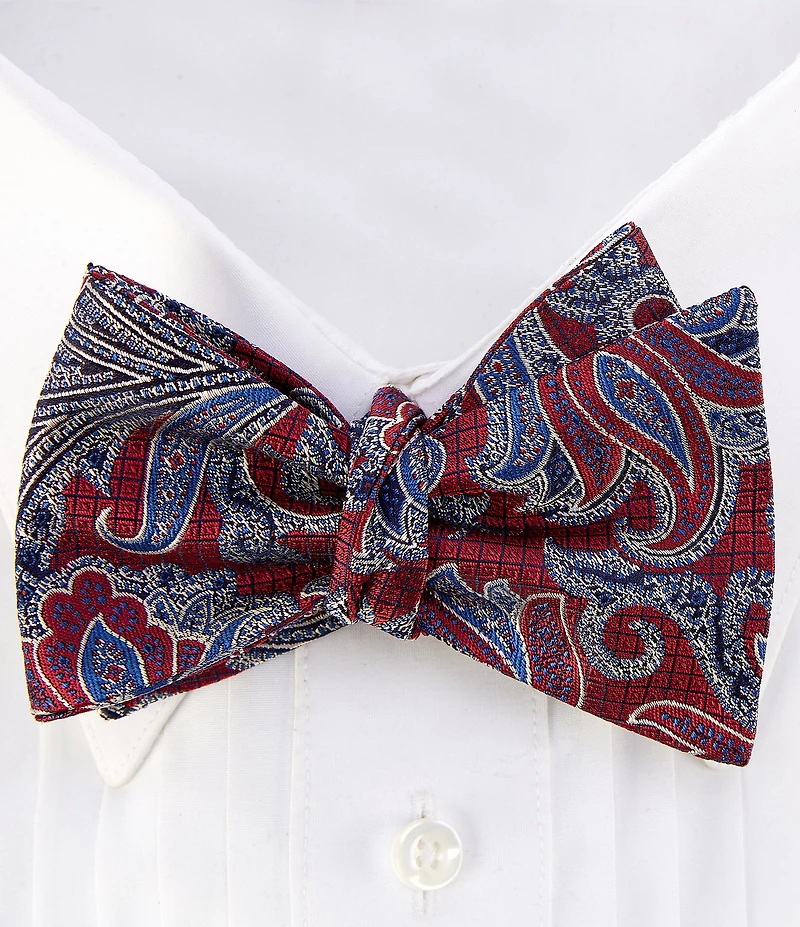 Cremieux Jonah Paisley Printed Silk Bow Tie