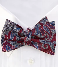Cremieux Jonah Paisley Printed Silk Bow Tie