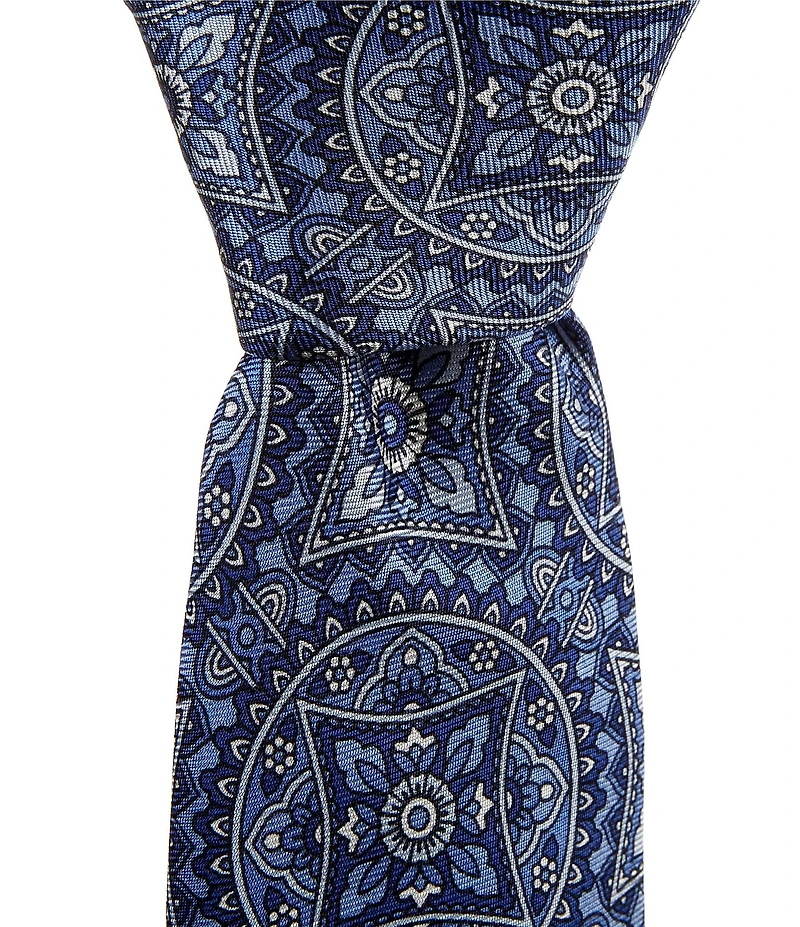 Cremieux Jumbo Medallion 3#double; Silk Tie