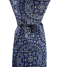 Cremieux Jumbo Medallion 3#double; Silk Tie