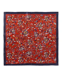 Cremieux Kai Flower Print Woven Silk Pocket Square