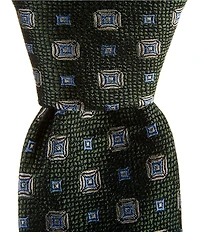 Cremieux Kaiden Medallion 3 3/8#double; Woven Silk Tie