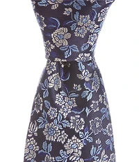 Cremieux King Floral Pattern 3 3/8#double; Silk Tie