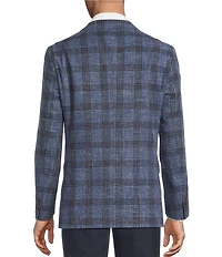 Cremieux Linen Blend Modern Fit Plaid Sport Coat