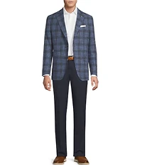 Cremieux Linen Blend Modern Fit Plaid Sport Coat