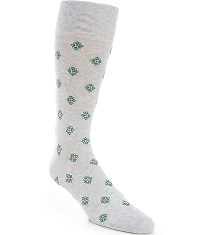 Cremieux Medallion Neat Crew Dress Socks
