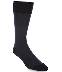 Cremieux Micro Stripe Rib Crew Dress Socks