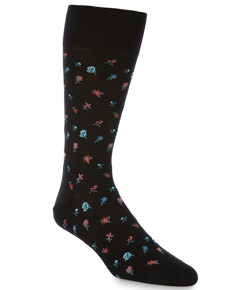 Cremieux Mini-Floral Crew Dress Socks