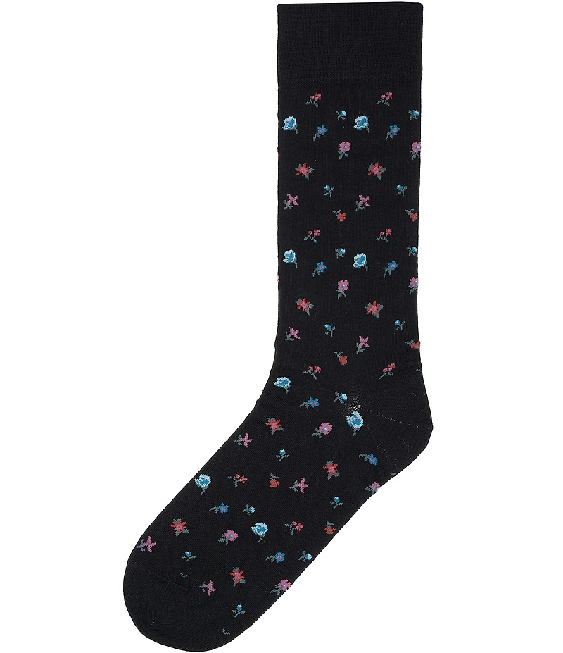 Cremieux Mini-Floral Crew Dress Socks