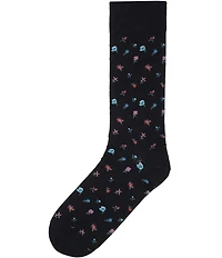 Cremieux Mini-Floral Crew Dress Socks