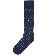 Cremieux Mini-Floral Over-The-Calf Dress Socks