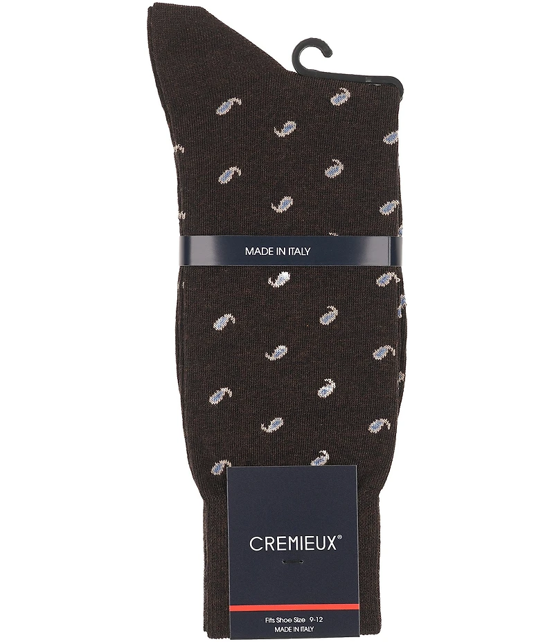 Cremieux Mini Paisley Crew Socks