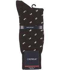 Cremieux Mini Paisley Crew Socks