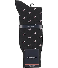 Cremieux Mini Paisley Crew Socks