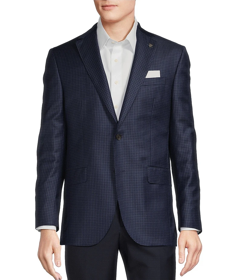 Cremieux Modern Fit Fancy Check Pattern Sport Coat