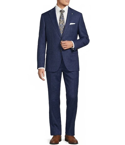 Cremieux Modern Fit Flat Front Check 2-Piece Suit