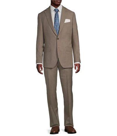 Cremieux Modern Fit Flat Front Classic Solid 2-Piece Suit