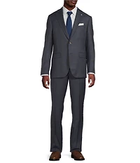 Cremieux Modern Fit Flat Front Dark Classic Plaid 2-Piece Suit