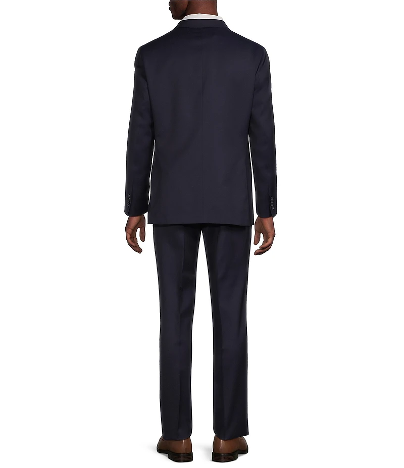 Cremieux Modern Fit Flat Front Dark Solid 2-Piece Suit