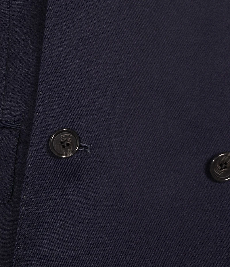Cremieux Modern Fit Flat Front Dark Solid 2-Piece Suit