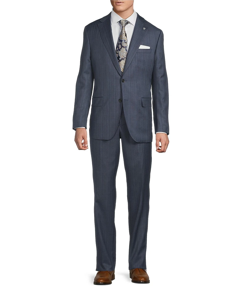 Cremieux Modern Fit Flat Front Plaid 2-Piece Suit